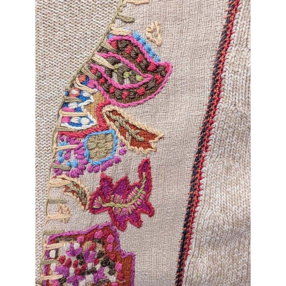Sigrid Olsen Sport Cardigan Granny Sweater Women's 2x Embroidery Embellishments - Picture 3 of 6